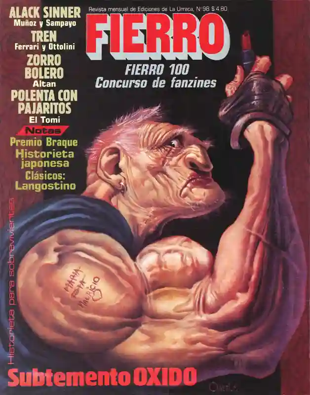 Capa da revista Fierro